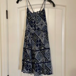 Shop Neighbor Blue/Green Halter Sundress Size Small